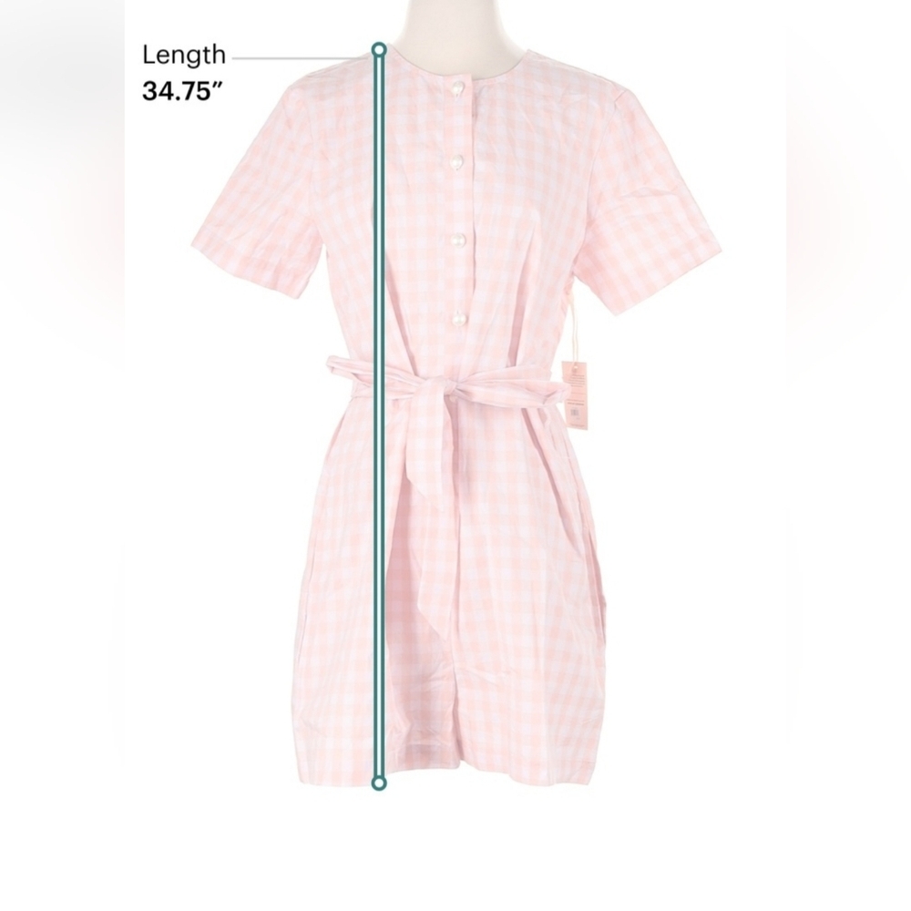 NWT Bando Pink & White Romper 🩷 Reg Retail $178 - Picture 5 of 7